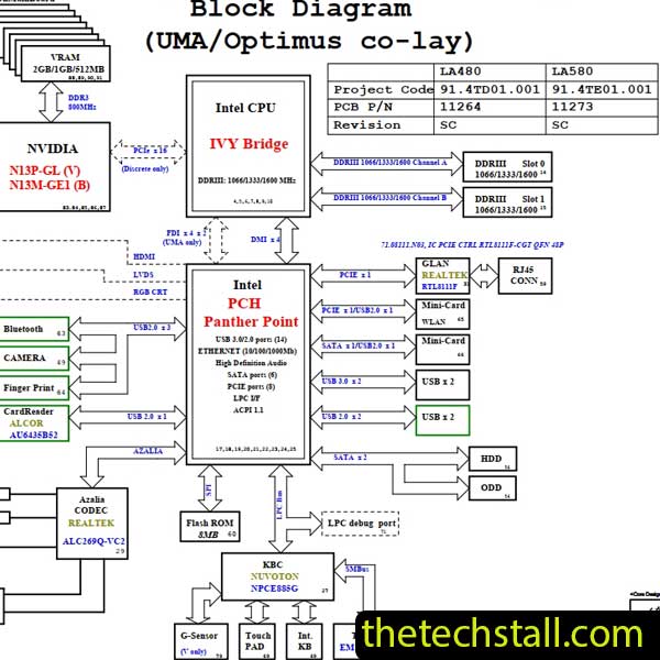 Lenovo Ideapad G La P R Schematic Diagram