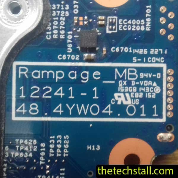 HP ProBook 440 G1 Rampage MB 12241-1 48.4YW04.011 BIOS BIN File