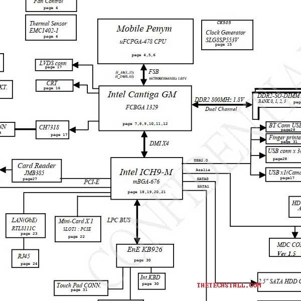 Acer Aspire 2430_2930 LA-4271P JAT10 Rev1.0 schematic Diagram