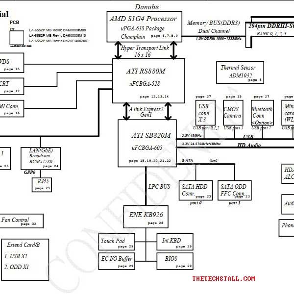Acer Aspire 5252_5552G LA-6552P Rev 1.0 schematic Diagram