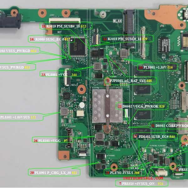 Asus EeeBook E402SA Repair Guide and Schematic Diagram