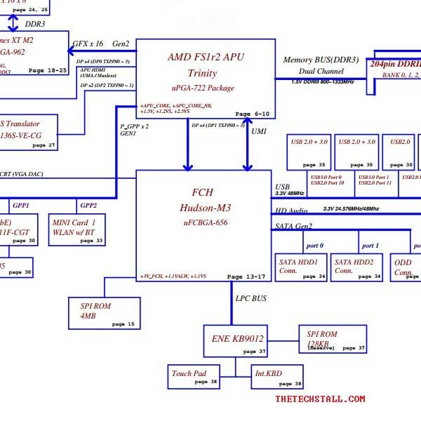 Asus K75D K75DE QML70 LA-8371P Rev0.2 schematic Diagram