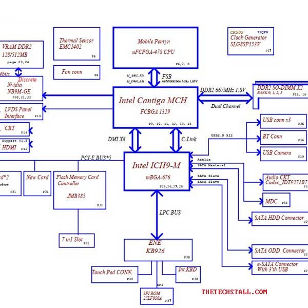 HP CQ40 alone significant LA-4103p Schematic Diagram