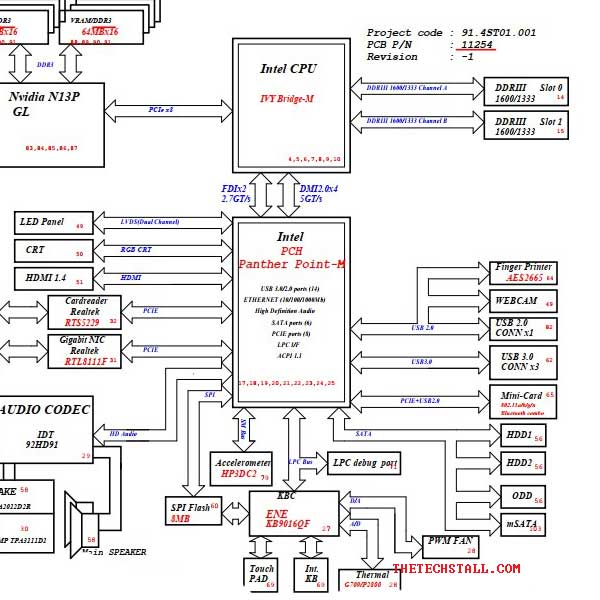 HP DV6-7000 GOYA BALEN 11254-3 Schematic