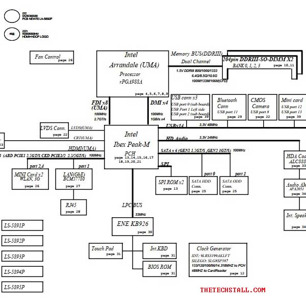 Acer Aspire 5740_5741G_5742 LA-5892p PEW51_NEW70 _80_90_50 Rev 1.0 schematic