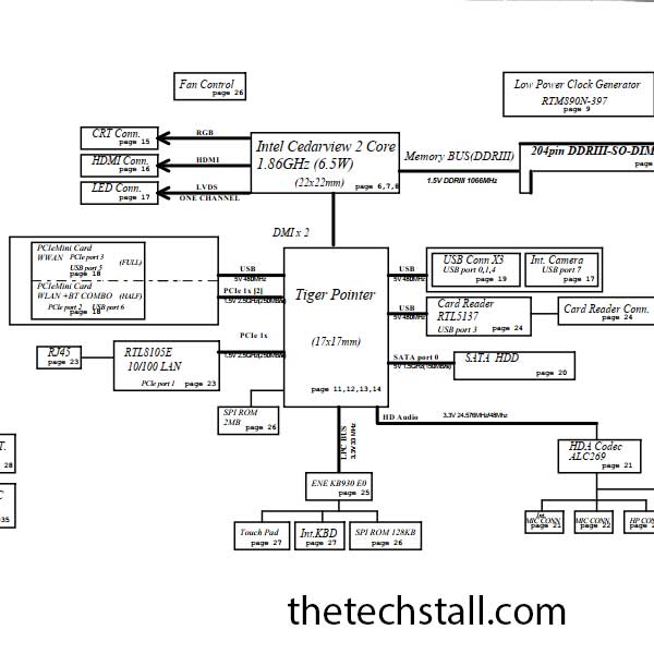 Toshiba NB520 compal LA-6859p Rev 1.0 schematic