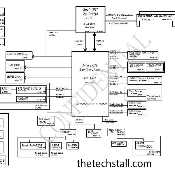 Toshiba Satellite C55-B5246 ZFWAA LA-B412P Rev 0.2 Schematic