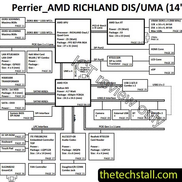 HP 14-N002AX DA0U92MB6D0 REV D Schematic Diagram