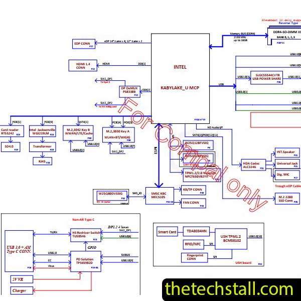 Dell LATITUDE E7280 9PJNK LA-E122P Rev 1.0 Schematic Diagram