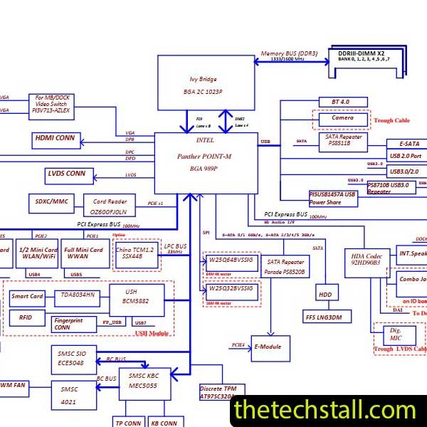 Dell Latitude E6330 LA-7741P Rev0.1 Schematic Diagram