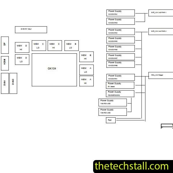 GIGABYTE GEFORCE GTX 760 GV-N760OC-2GD REV. 2.0 Schematic Diagram