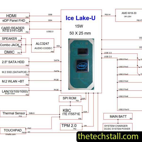 HP 240 G8 HEDWIG01-6050A3158801-MB X01 Schematic Diagram