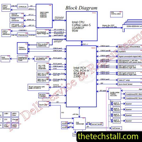 Dell Alienware Area-51M LA-G881P Schematic Diagram