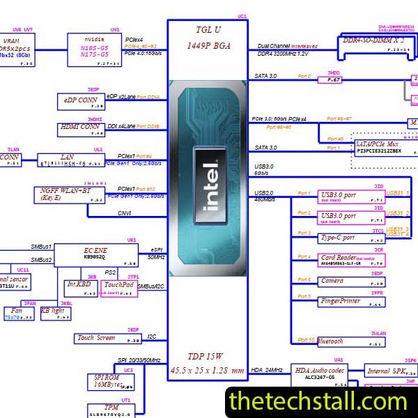 HP 15-DW3002NP GPT52 LA-K201P VER 1.0 Schematic Diagram