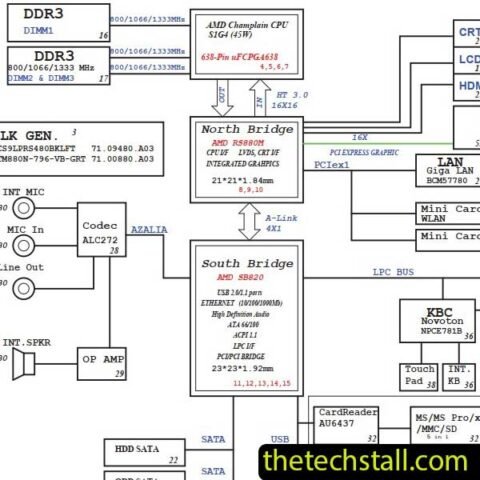 ACER Aspire 7551 JE70-DN MB 09929-1 Schematic Diagram