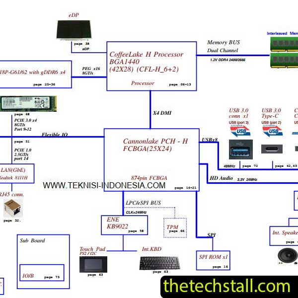 Acer Aspire 7 A715-75G FH5VF LA-J861P Rev 1A Schematic Diagram