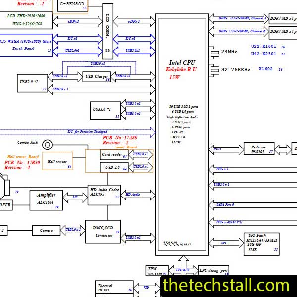 Acer Spin 3 SP314-51 Slinky 17893-1 Schematic Diagram