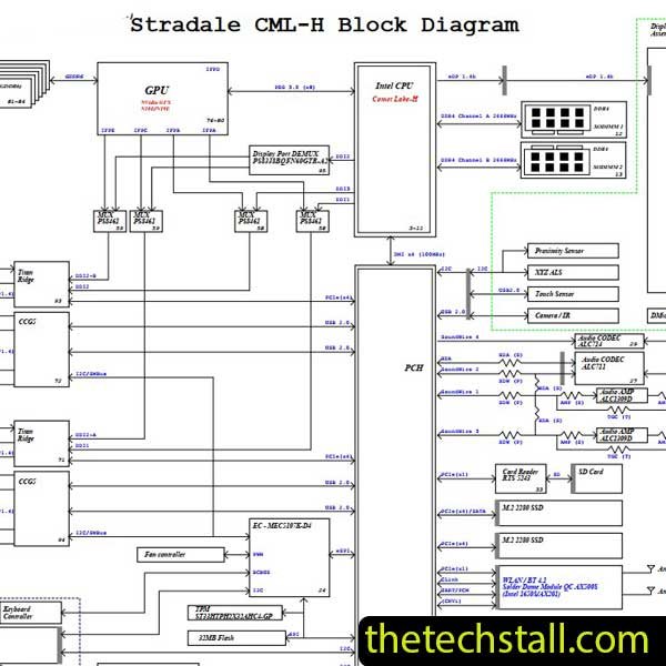 DELL XPS 17 9700 Stradale CML-H 18835 Schematic Diagram