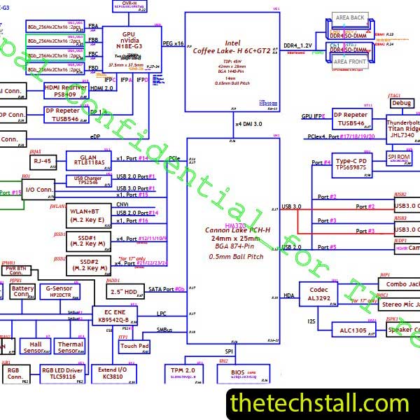 HP 15-dh0008tx LA-H492P V0.1 Schematic Diagram