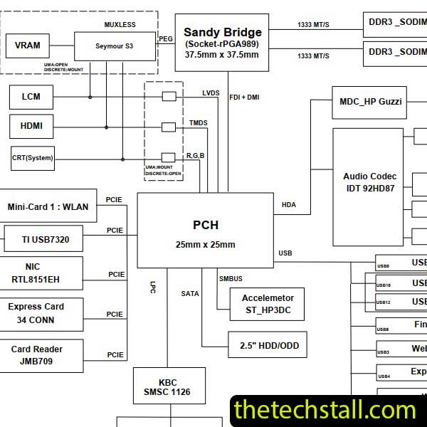 HP 4530s 6050A2408801-X01 Schematic Diagram