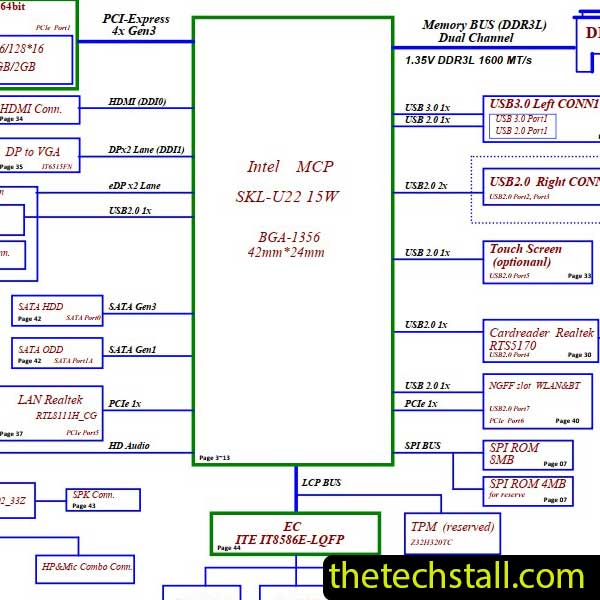 Lenovo IdeaPad 300-15isk bmwq1 bmwq2 NM-A481 rev 0.3 Schematic Diagram