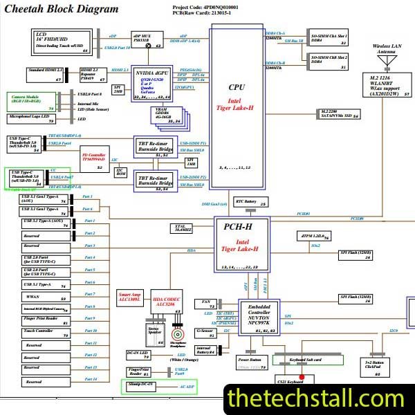 Lenovo Thinkpad X1 Extreme Gen4 213015-1 Schematic Diagram