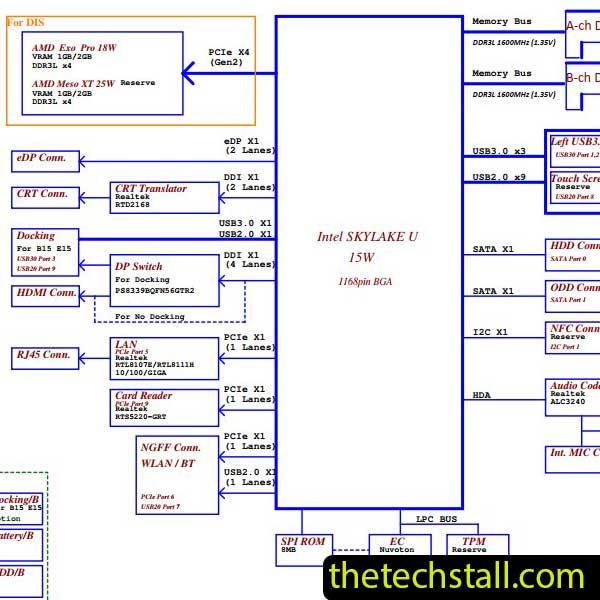 Lenovo TianYi300-15ISK LA-D101P R0.1 Schematic Diagram