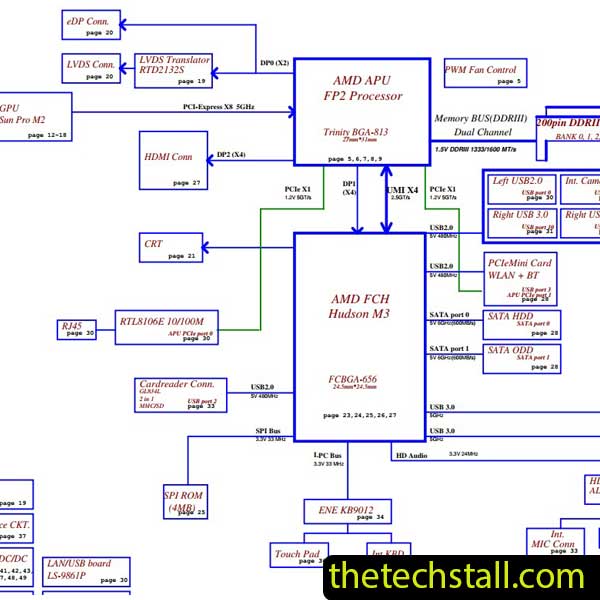 Toshiba satellite L40D LA-9869P Rev 0.3&1.0 Schematic Diagram