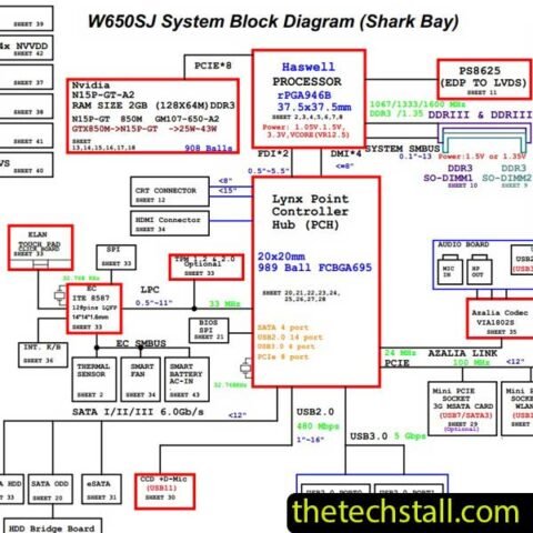 Clevo G150S 6-71-W65J0-D02 Schematic Diagram