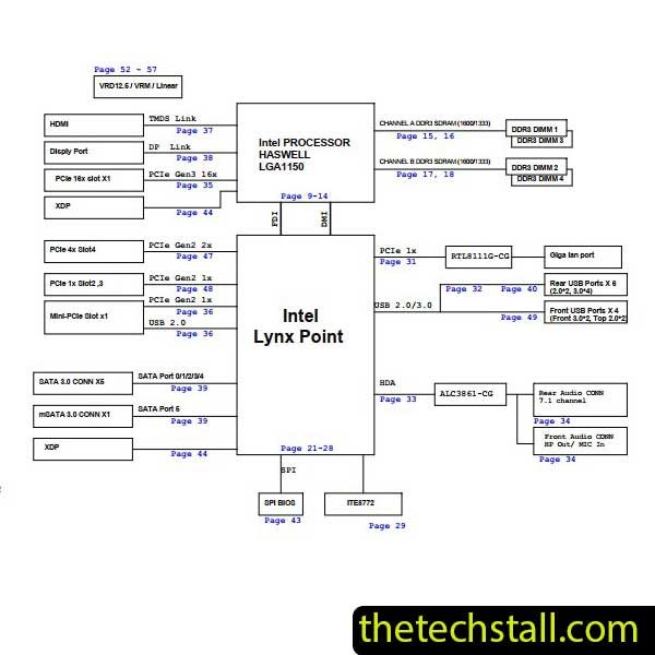 DELL Studio XPS 8700 Goodyear DZ87M01 A00 Schematic Diagram