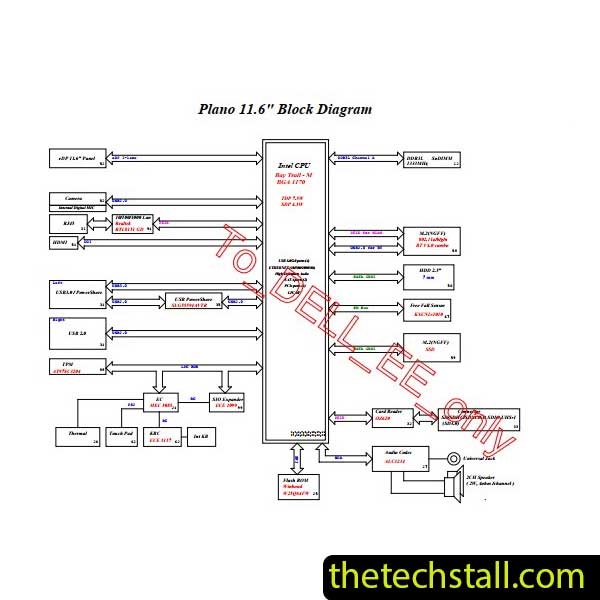 Dell Latitude 3150 Plano Intel 11.6 14230-1 Schematic Diagram