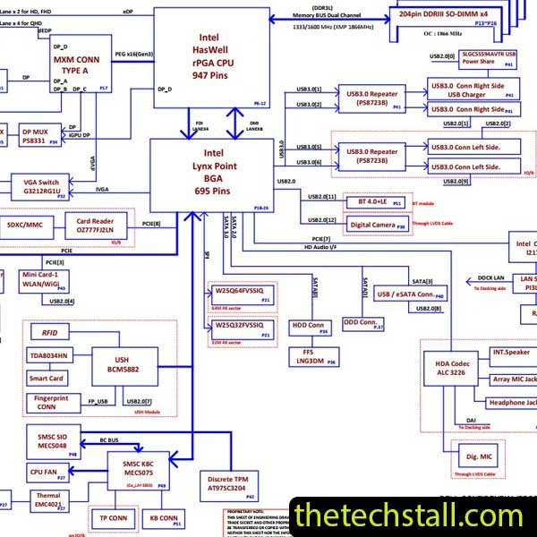 Dell M4800 VAQ10 LA-9772P REV 0.1 Schematic Diagram