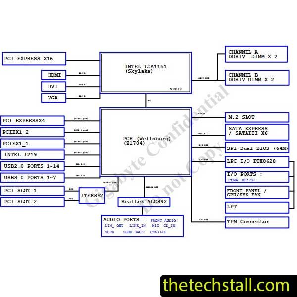 GIGABYTE G1 Sniper B7 R1.0 Schematic Diagram