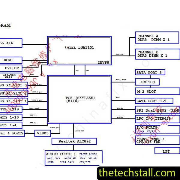 GIGABYTE GA-H110M-HD3 DDR3_R10 Schematic Diagram