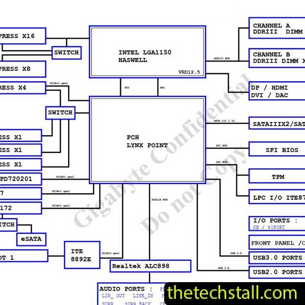 GIGABYTE GA-Z87X-UD3H Schematic Diagram