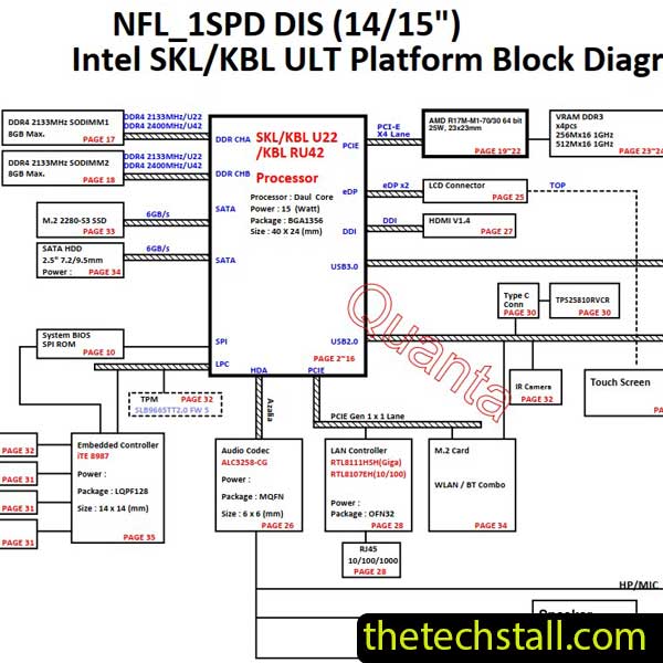 HP 14-Bp064tx DAG72EMB6D0 G72E Schematic Diagram