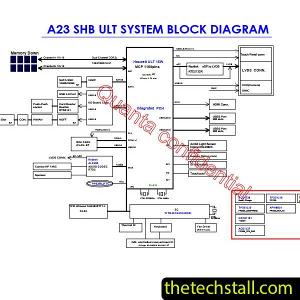 HP 14-Q070NR Y01 DA0Y01MBAC0 Schematic Diagram