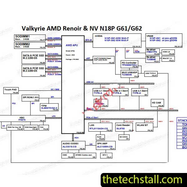 HP 15-EN0030AX G3ED DAG3EDMB8D0 Schematic Diagram