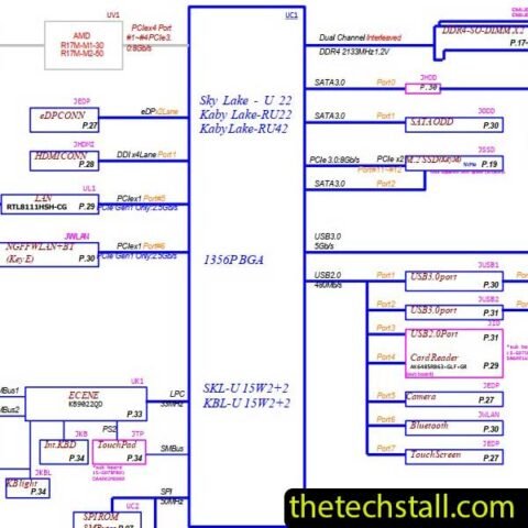 HP 250 G6 CSL50/CSL52 LA-E821P Schematic Diagram