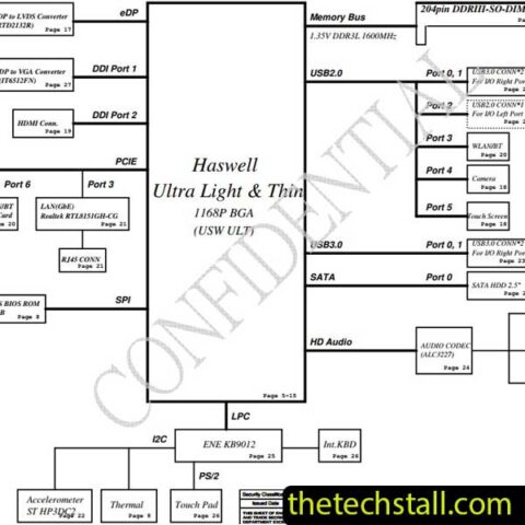 HP Compaq 210 G1 ZKU10 LA-B241P r1.0 Schematic Diagram