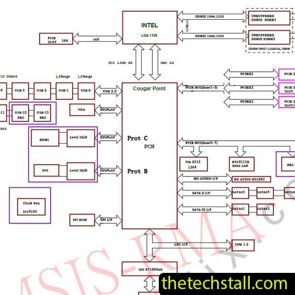 MSI H67MA-E45 MS-7678 VER 1.0 Schematic Diagram