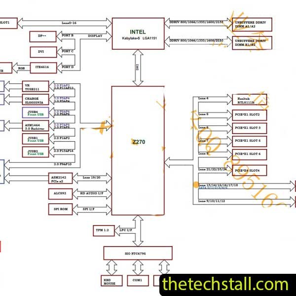 MSI Z270-A Pro MS-7A71 r1.2 Schematic Diagram