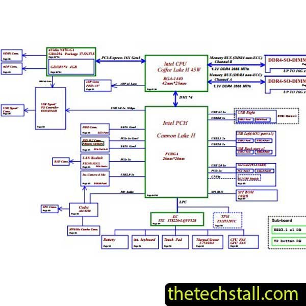 Lenovo Y530-15ICH FY510 NM-B962 REV 1.0 Schematic Diagram