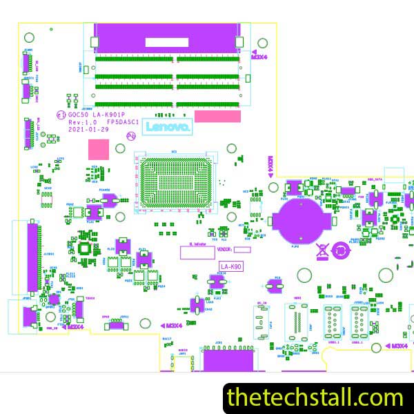 Lenovo AIO 3-22ADA6 LA-K901P REV 1.0 BoardView File