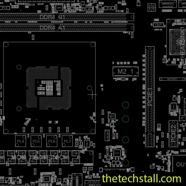 ASRock H110M-G M.2 R1.01 70-MXB5H0-A01 BoardView File