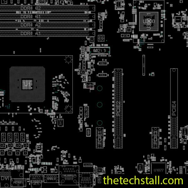 ASRock X370-PRO4 R1.03 70-MXB7T0-A01 BoardView File