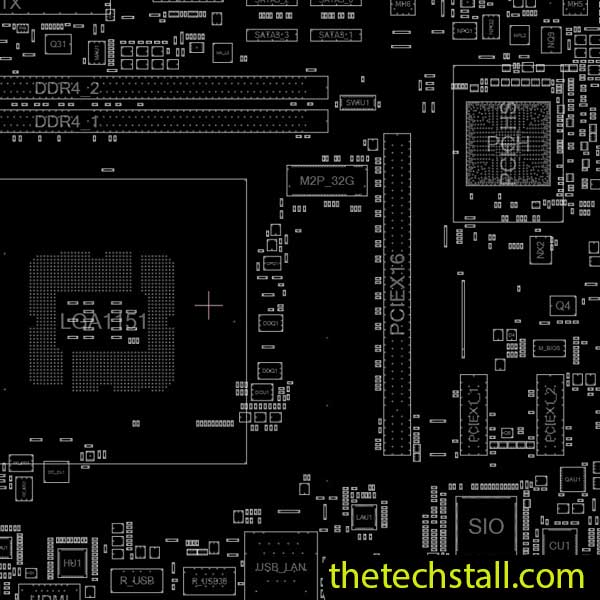 GIGABYTE GA-H110M-M.2 rev. 1.0 BoardView File