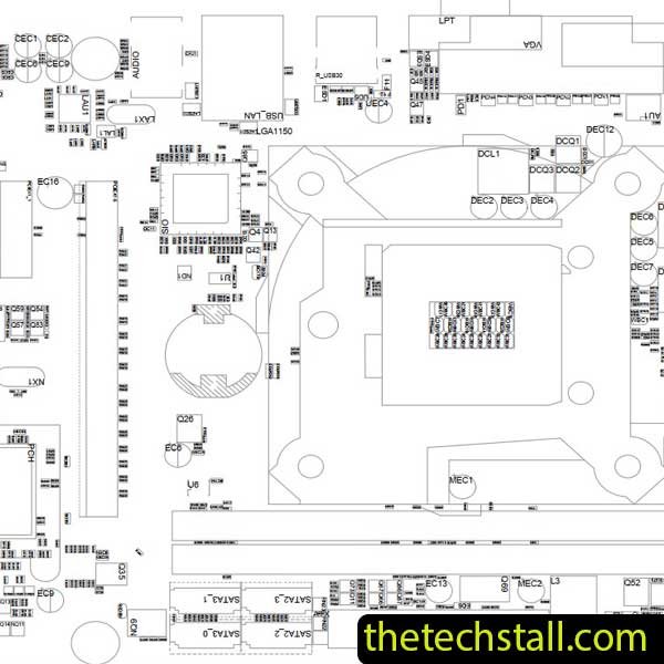 GIGABYTE GA-H81M-DS2 Rev 1.0 BoardView File