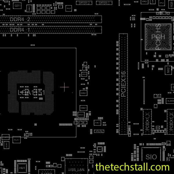 Gigabyte GA-H110M-H Rev 1.02 BoardView File