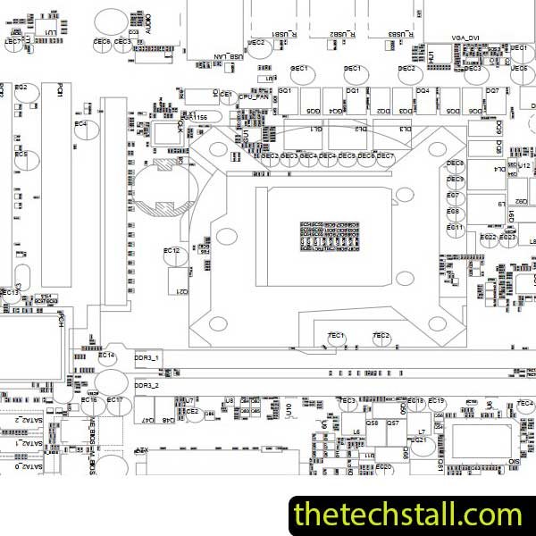 Gigabyte GA-H55M-S2V Rev.1.4 BoardView File